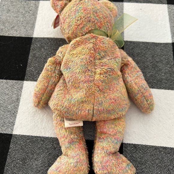 TY beanie baby, 2000 speckle the bear - Picture 8 of 13